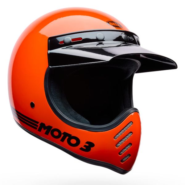Casque Jet Bell Moto-3 Classic Gloss Orange