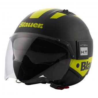 Casque Jet Blauer Bet Ht Black Yellow Mat