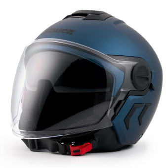 Casque Jet Blauer DJ01 Mono Blue Matt
