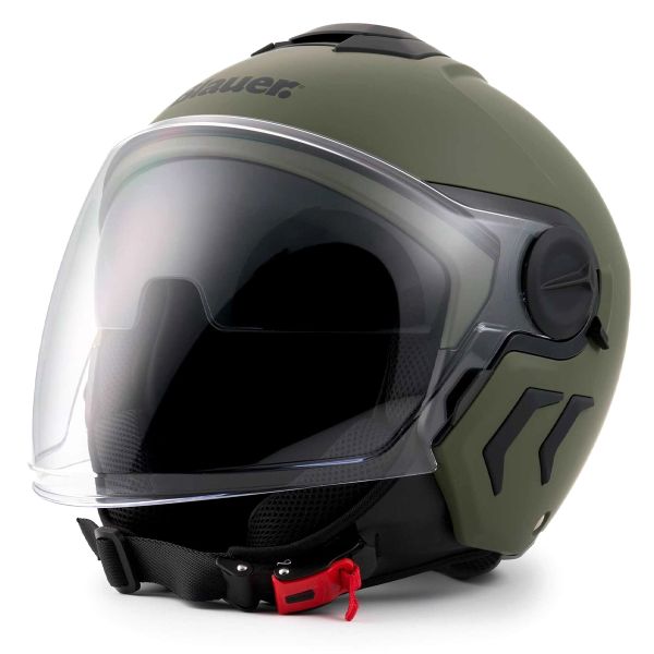 Casque Jet Blauer DJ01 Mono Green Matt