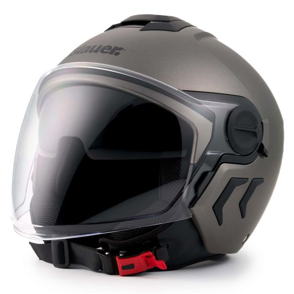 Casque Jet Blauer DJ01 Mono Titanium Matt