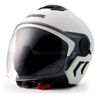 Casque Jet Blauer DJ01 Mono White Glossy