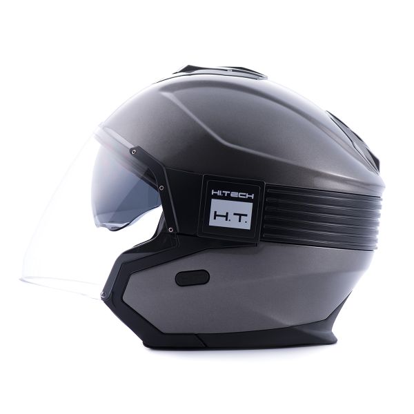 Casque Jet Blauer Hacker BTR Titanium