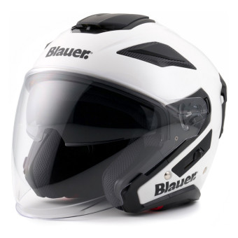 Casque Jet Blauer JJ01 Mono White Glossy