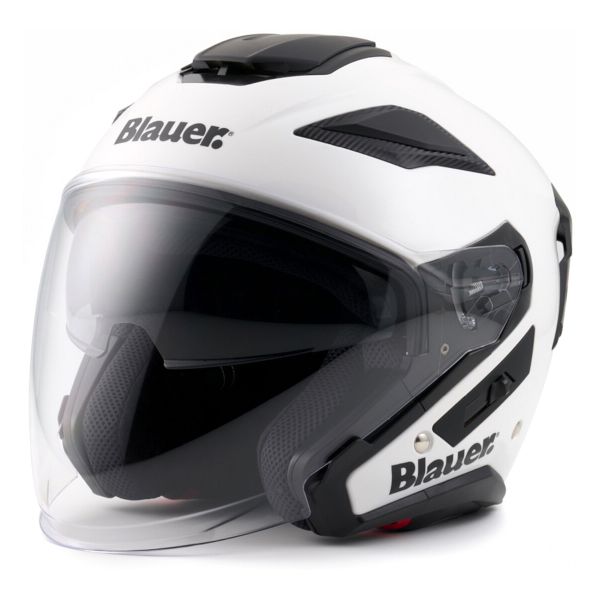 Casque Jet Blauer JJ01 Mono White Glossy