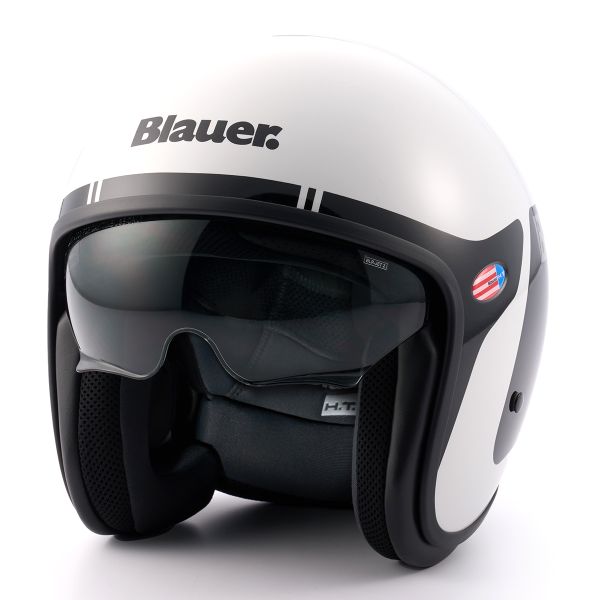 Casque Jet Blauer Pilot 06 Go Glossy White Black