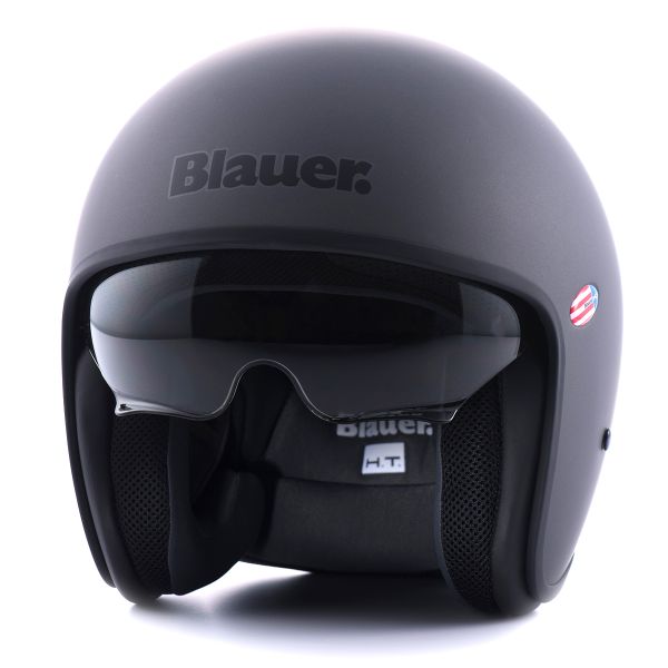 Casque Jet Blauer Pilot 06 Mono Titanium Matt