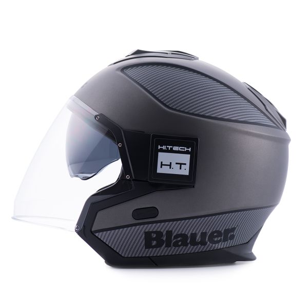 Casque Jet Blauer Solo BTR Titan Carbon