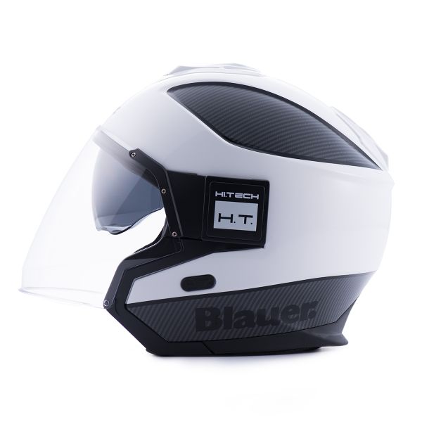Casque Jet Blauer Solo BTR White Carbon