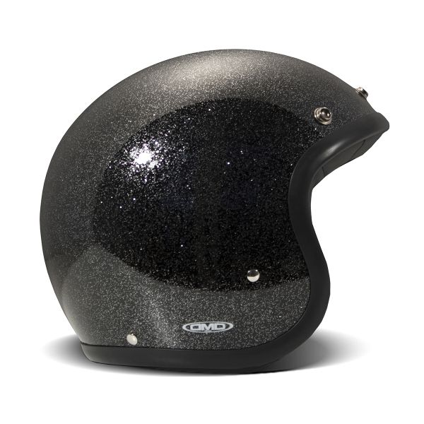 Casque Jet Dmd Retro Glitter Black