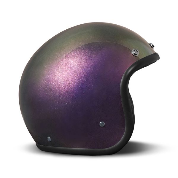 Casque Jet Dmd Retro Rainbow Violet Casque Jet Dmd Retro Rainbow Violet