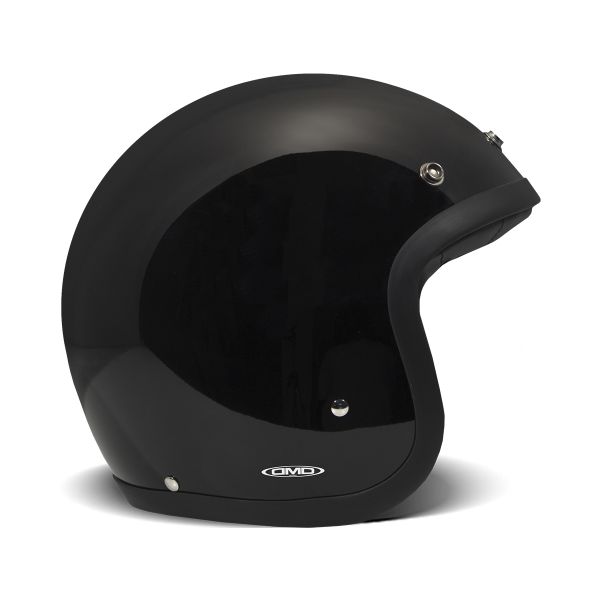 Casque Jet Dmd Retro Solid Black Casque Jet Dmd Retro Solid Black