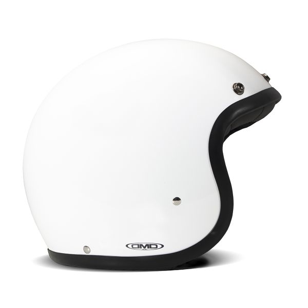 Casque Jet Dmd Retro Solid White Casque Jet Dmd Retro Solid White
