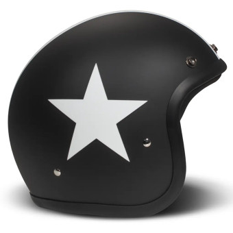 Casque Jet Dmd Retro Star Black