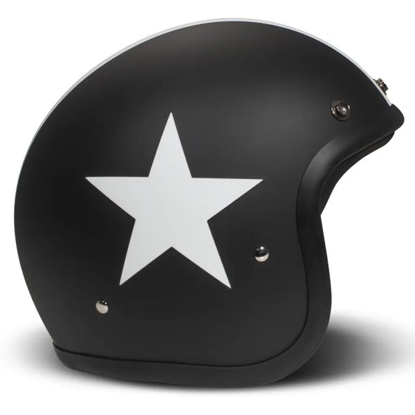 Casque Jet Dmd Retro Star Black