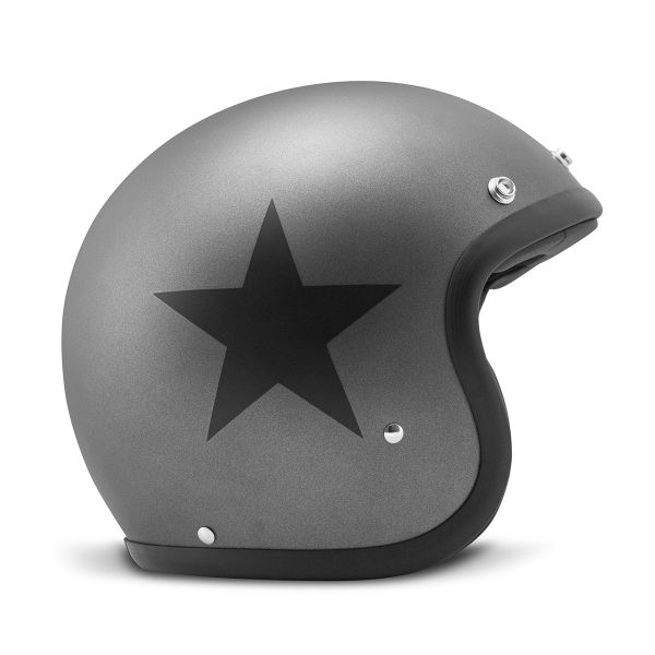 Casque Jet Dmd Retro Star Grey Casque Jet Dmd Retro Star Grey