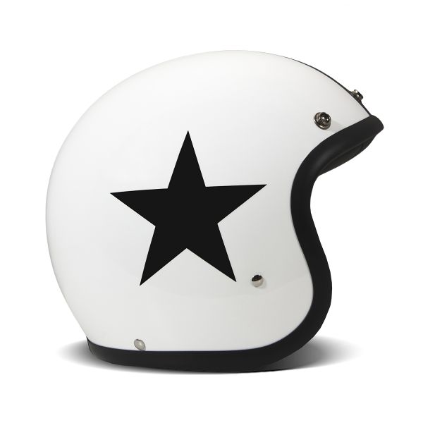 Casque Jet Dmd Retro Star White Casque Jet Dmd Retro Star White