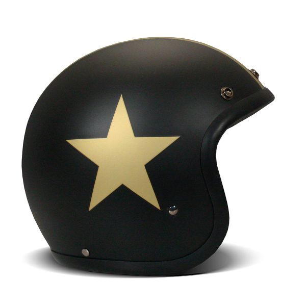 Casque Jet Dmd Vintage Star Gold