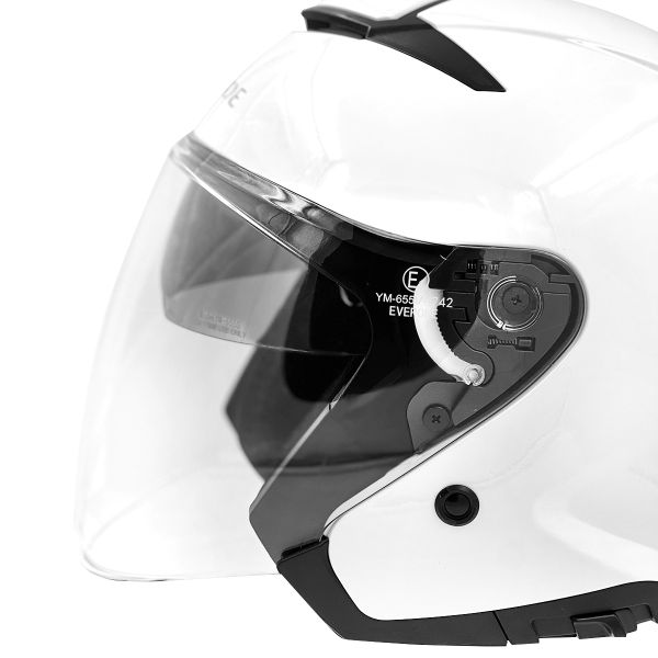 Everone RX31-Jet Shiny White + Kit Bluetooth BT Mini