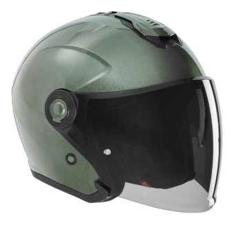 Casque Jet Exklusiv Nitro Metal Green