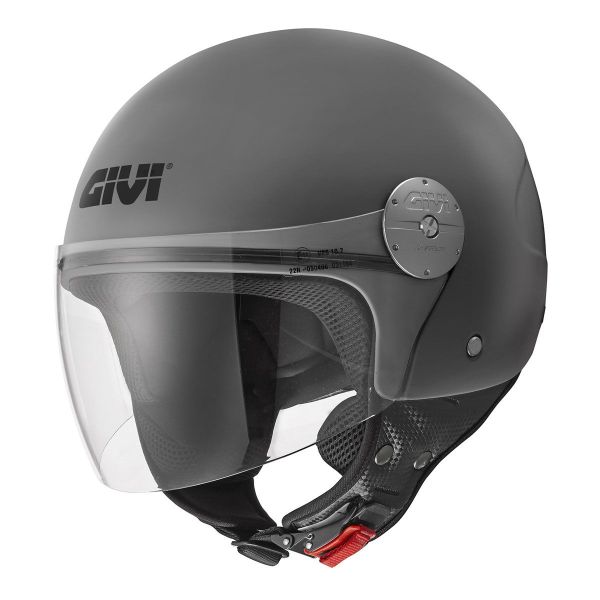 Casque Jet Givi 10.7 Evo Solid Matt Titanium