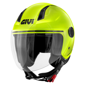 Casque Jet Givi 11.7 Solid Lime Casque Jet Givi 11.7 Solid Lime