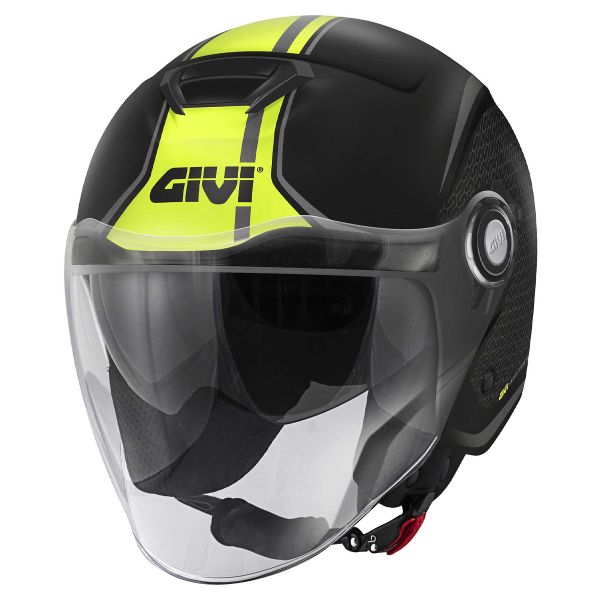 Casque Jet Givi 12.5 Graphic Touch Matt Black Yellow