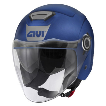Casque Jet Givi 12.5 Solid Matt Metal Blue Casque Jet Givi 12.5 Solid Matt Metal Blue