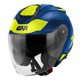 Casque Jet Givi X25 Target White Yellow Blue Casque Jet Givi X25 Target White Yellow Blue