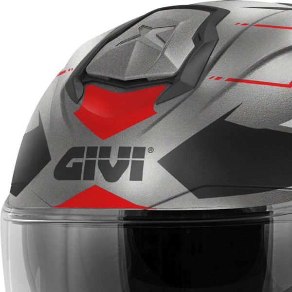 Givi X25 Trace Matt Titanium Black Red