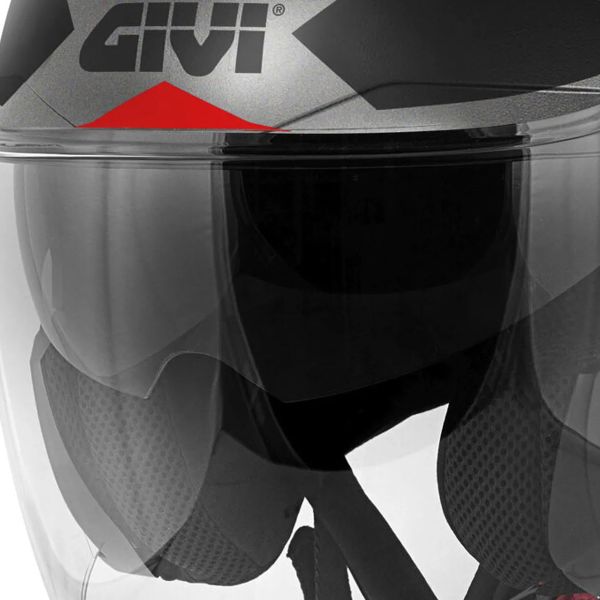 Givi X25 Trace Matt Titanium Black Red