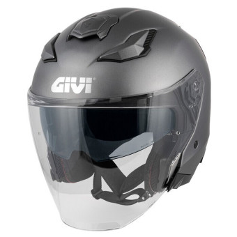 Casque Jet Givi X31 Fiber Solid Matt Titanium