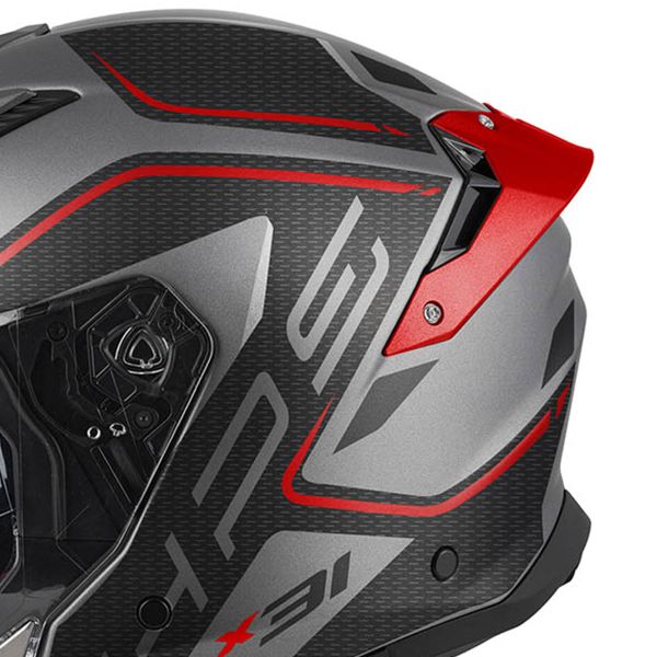 Givi X31 Impact Matt Titanium Black Red