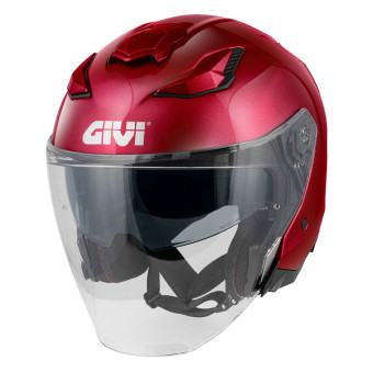 Casque Jet Givi X31 Solid Burgundy