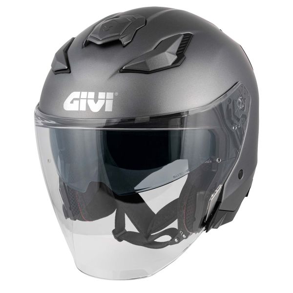 Casque Jet Givi X31 Solid Matt Titanium