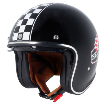 Casque Jet Helstons Flag Black Black