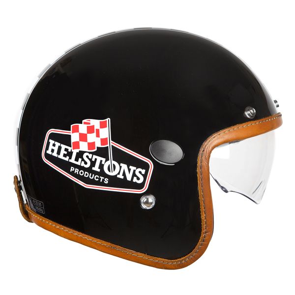 Casque Jet Helstons Flag Black Casque Jet Helstons Flag Black
