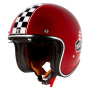 Casque Jet Helstons Flag Burgundy Black