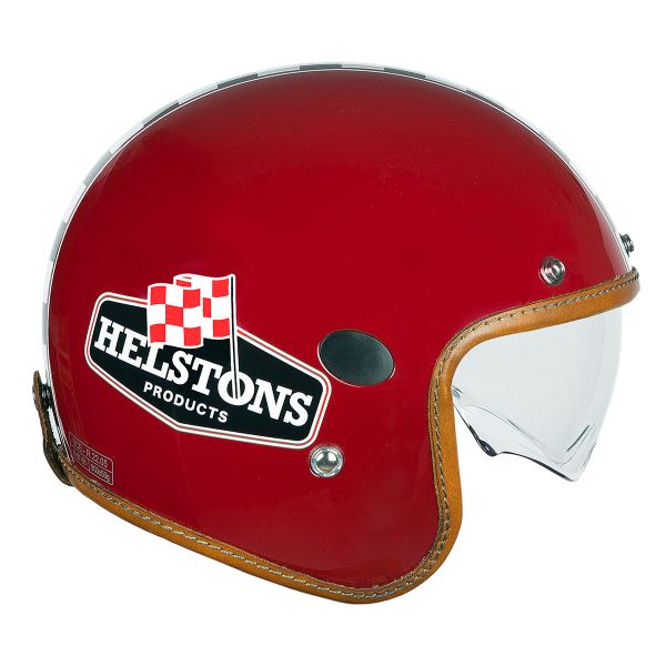 Casque Jet Helstons Flag Burgundy