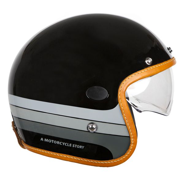 Casque Jet Helstons Mora Black