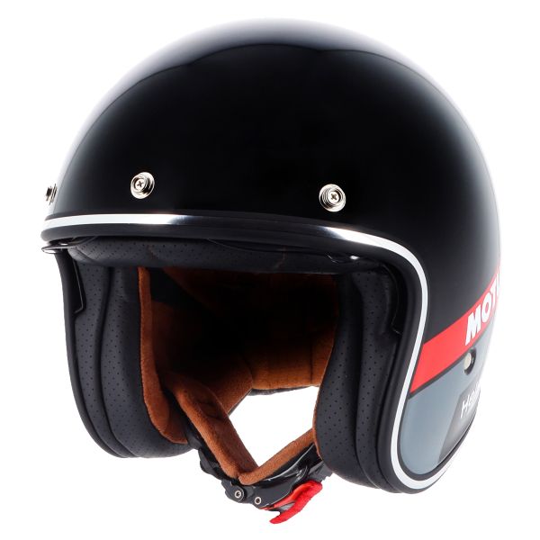 Casque Jet Helstons Racing Oil Grey Red