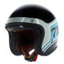 Casque Jet Helstons Seventy One Black Blue Grey