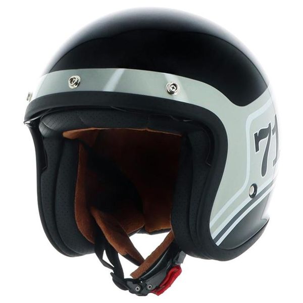 Casque Jet Helstons Seventy One Black Grey