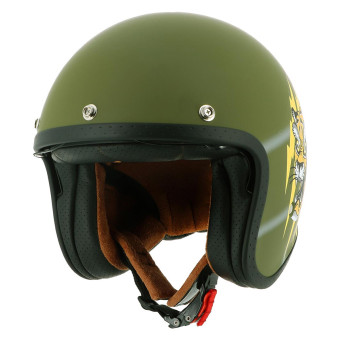 Casque Jet Helstons Tiger Khaki Mat