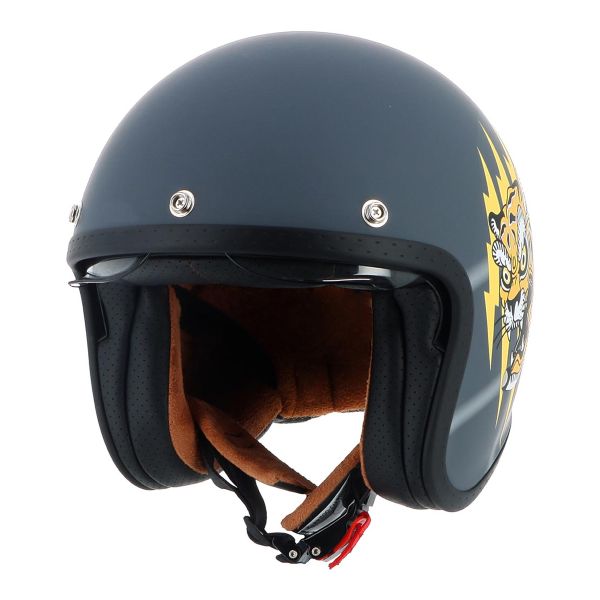 Casque Jet Helstons Tiger Mat Black