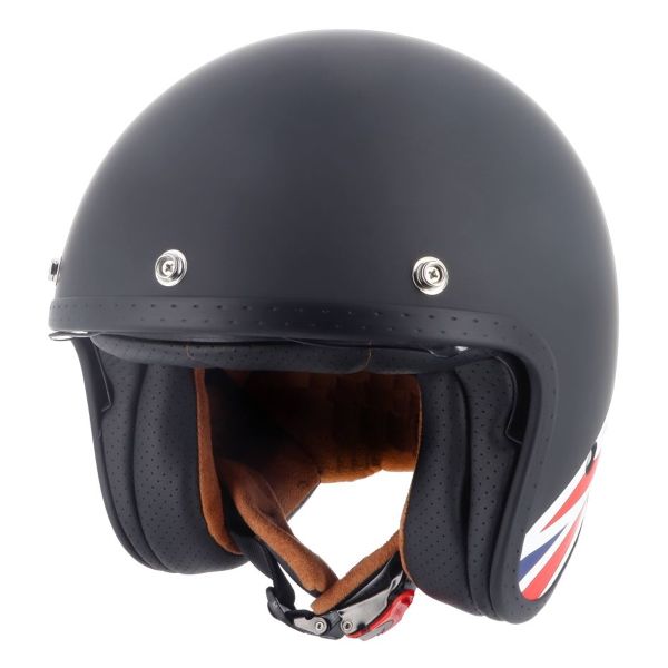 Casque Jet Helstons Union Jack Black Flag