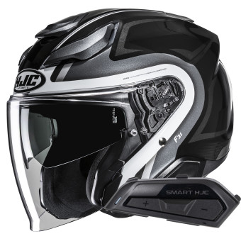 Casque Jet HJC F31 Bask MC5 + Kit Bluetooth Smart 21B