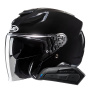 Casque Jet HJC F31 Black + Kit Bluetooth Smart 11B