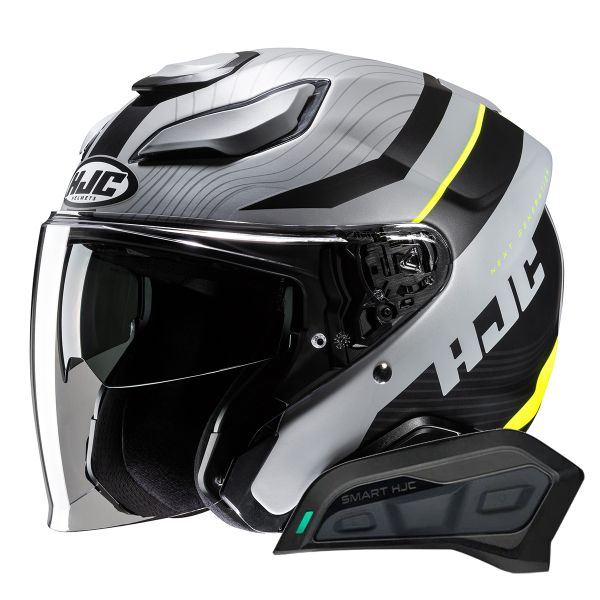 Casque Jet HJC F31 Naby MC3HSF + Kit Bluetooth Smart 11Be Casque Jet HJC F31 Naby MC3HSF + Kit Bluetooth Smart 11Be