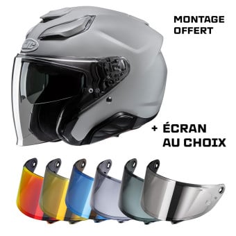 Casque Jet HJC F31 N.Grey + Ecran